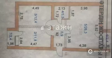 63.3 м², 2-комнатная квартира, этаж 5 из 5, 63 м², изображение - 4