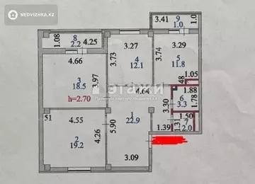 94 м², 3-комнатная квартира, этаж 4 из 9, 94 м², изображение - 17