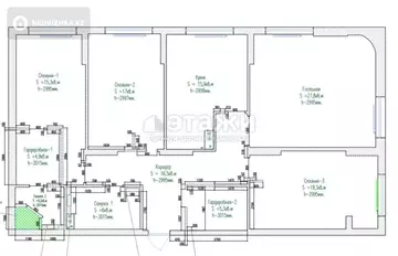 132 м², 4-комнатная квартира, этаж 10 из 22, 132 м², изображение - 15