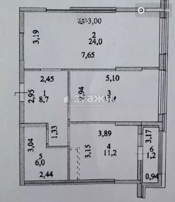 66.2 м², 2-комнатная квартира, этаж 12 из 17, 66 м², изображение - 2