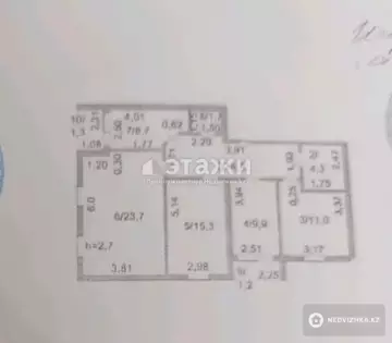 4-комнатная квартира, этаж 1 из 5, 92 м²