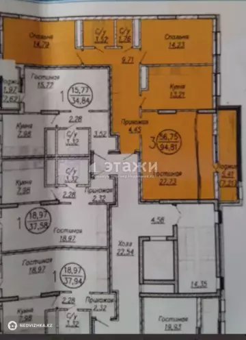 95 м², 3-комнатная квартира, этаж 6 из 23, 95 м², изображение - 10