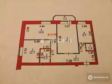 3-комнатная квартира, этаж 8 из 10, 78 м²