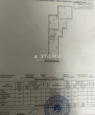 77 м², 2-комнатная квартира, этаж 7 из 14, 77 м², изображение - 10