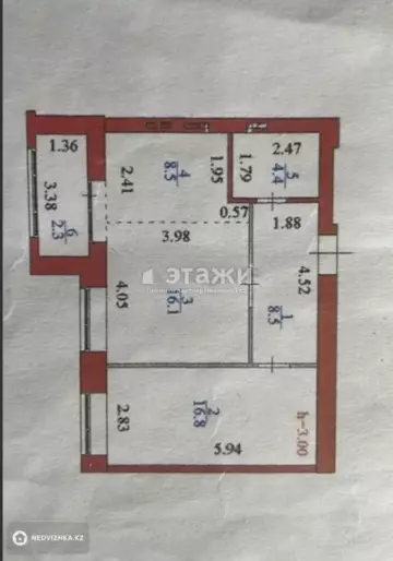 57 м², 2-комнатная квартира, этаж 5 из 10, 57 м², изображение - 11