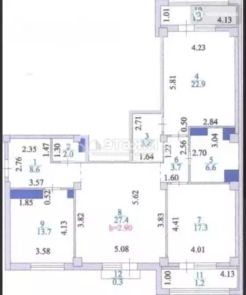 109.4 м², 3-комнатная квартира, этаж 9 из 10, 109 м², изображение - 7
