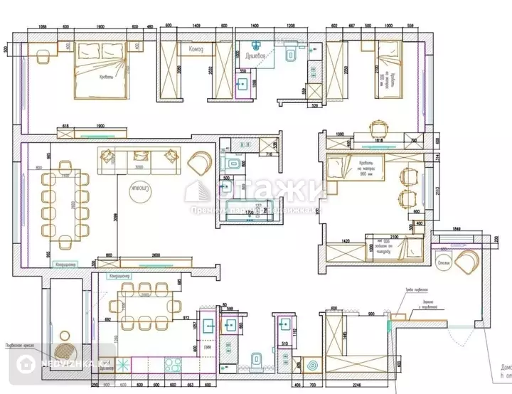 160 м², 4-комнатная квартира, этаж 5 из 9, 160 м², изображение - 1