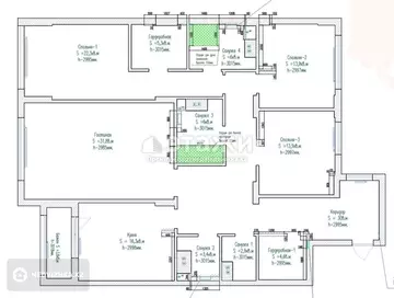 4-комнатная квартира, этаж 5 из 9, 160 м²