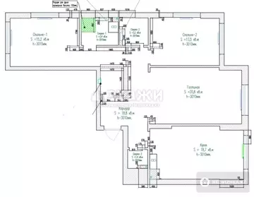 90 м², 3-комнатная квартира, этаж 7 из 16, 90 м², изображение - 6