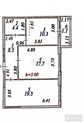 62 м², 2-комнатная квартира, этаж 11 из 15, 62 м², изображение - 5