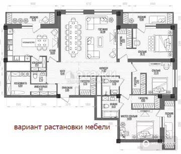 171.1 м², 4-комнатная квартира, этаж 18 из 20, 171 м², изображение - 35