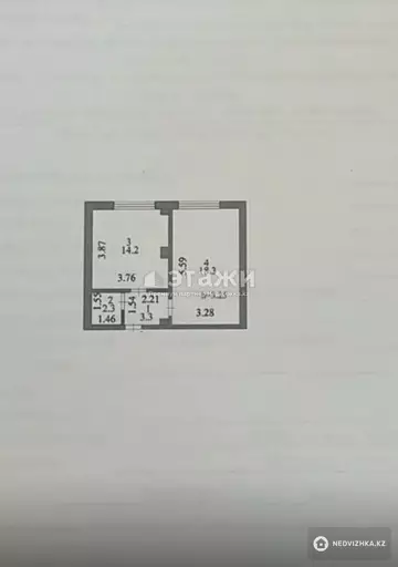 38.6 м², 1-комнатная квартира, этаж 1 из 5, 39 м², изображение - 7