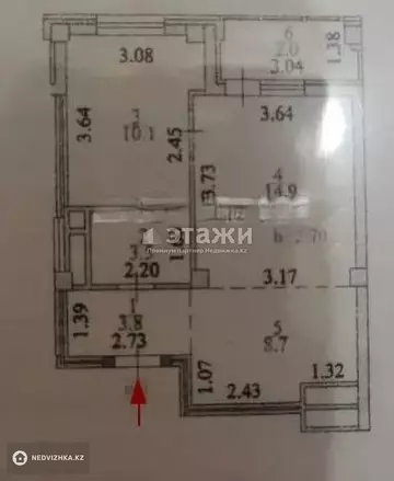43 м², 2-комнатная квартира, этаж 8 из 9, 43 м², изображение - 7