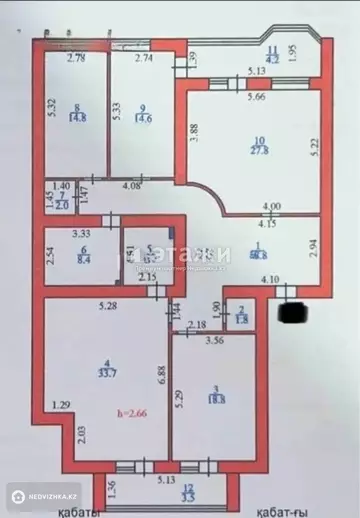 163.7 м², 4-комнатная квартира, этаж 7 из 9, 164 м², изображение - 17