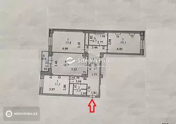 86.5 м², 3-комнатная квартира, этаж 6 из 13, 86 м², изображение - 1