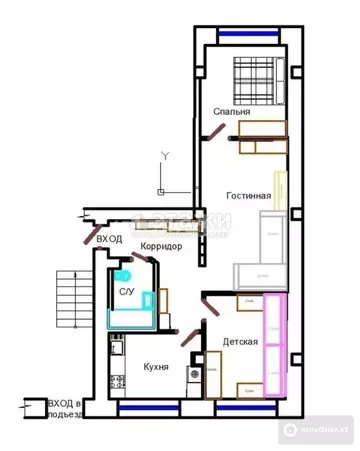 72 м², 3-комнатная квартира, этаж 1 из 6, 72 м², изображение - 11