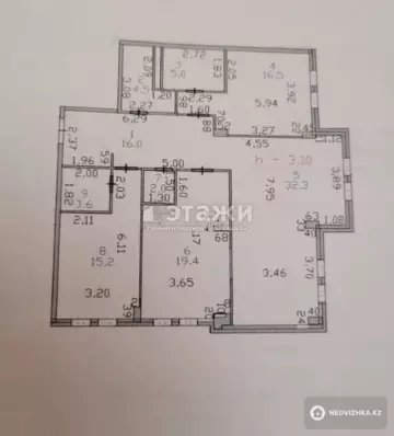 114 м², 3-комнатная квартира, этаж 7 из 8, 114 м², изображение - 16
