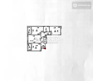 3-комнатная квартира, этаж 1 из 9, 93 м²