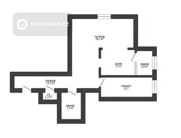 51 м², 2-комнатная квартира, этаж 7 из 9, 51 м², изображение - 4