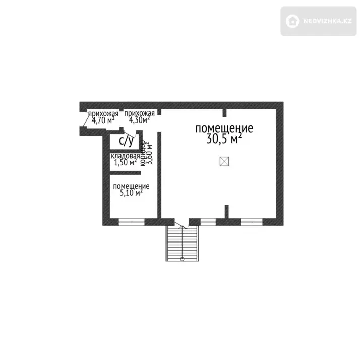 46 м², Торговое помещение, этаж 1 из 1, 46 м², изображение - 1