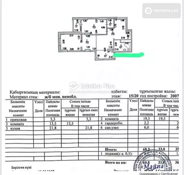 70 м², 2-комнатная квартира, этаж 15 из 20, 70 м², изображение - 9
