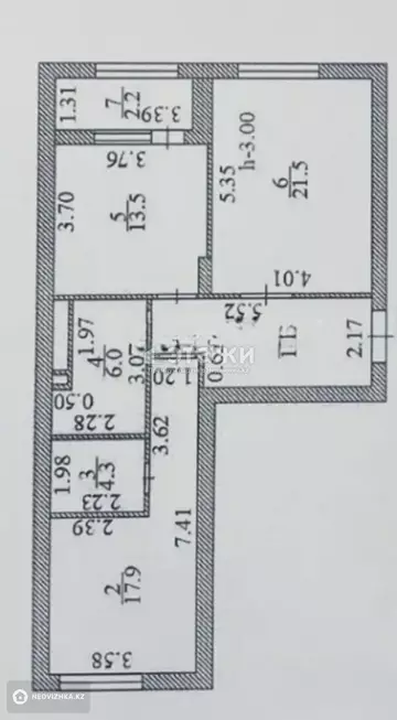 76.5 м², 2-комнатная квартира, этаж 3 из 9, 76 м², изображение - 5