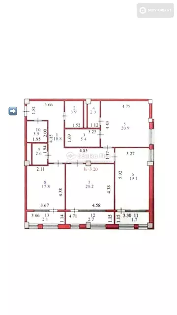 120.5 м², 3-комнатная квартира, этаж 4 из 8, 120 м², изображение - 0