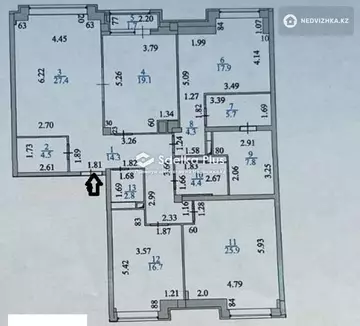 4-комнатная квартира, этаж 4 из 7, 152 м²