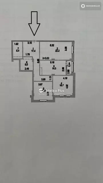 95.7 м², 3-комнатная квартира, этаж 6 из 7, 96 м², изображение - 29