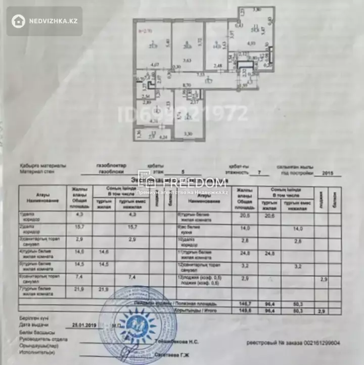 150 м², 5-комнатная квартира, этаж 5 из 7, 150 м², изображение - 1