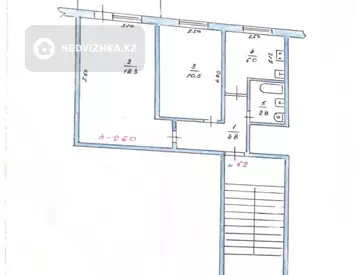 43 м², 2-комнатная квартира, этаж 4 из 5, 43 м², изображение - 1