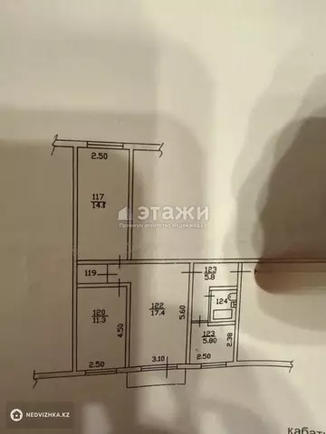 58.2 м², 3-комнатная квартира, этаж 1 из 4, 58 м², изображение - 7