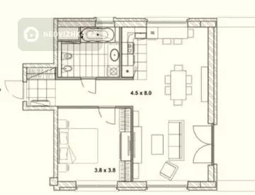 126 м², 2-комнатная квартира, этаж 5 из 6, 126 м², изображение - 7