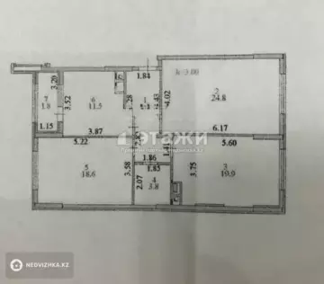 89 м², 3-комнатная квартира, этаж 11 из 12, 89 м², изображение - 12