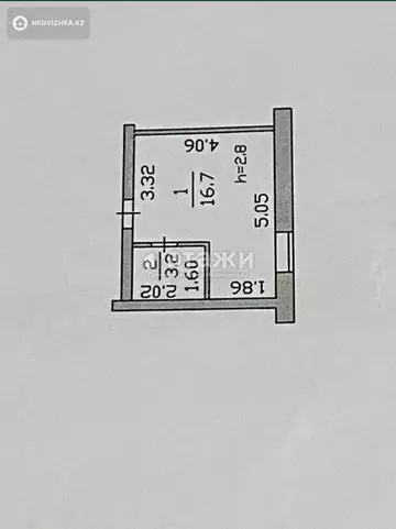 29 м², 1-комнатная квартира, этаж 1 из 5, 29 м², изображение - 4