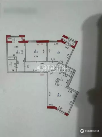 113 м², 4-комнатная квартира, этаж 9 из 10, 113 м², изображение - 4