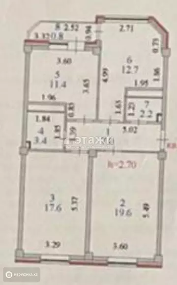 77 м², 3-комнатная квартира, этаж 2 из 9, 77 м², изображение - 10