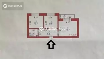 51.1 м², 2-комнатная квартира, этаж 5 из 5, 51 м², изображение - 9