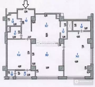 3-комнатная квартира, этаж 18 из 23, 138 м²
