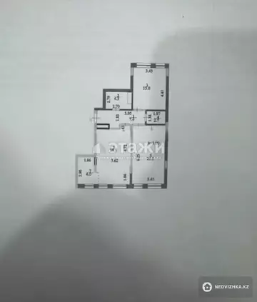 76.4 м², 3-комнатная квартира, этаж 2 из 9, 76 м², изображение - 7