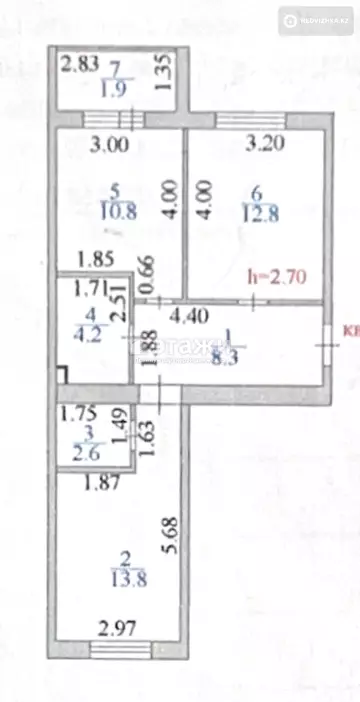 55 м², 2-комнатная квартира, этаж 2 из 5, 55 м², изображение - 15