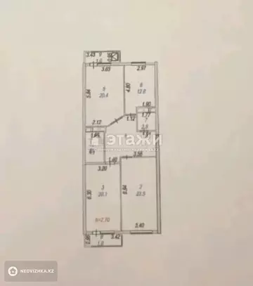 102 м², 3-комнатная квартира, этаж 5 из 12, 102 м², изображение - 11