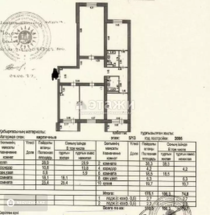 180 м², 4-комнатная квартира, этаж 3 из 12, 180 м², изображение - 1