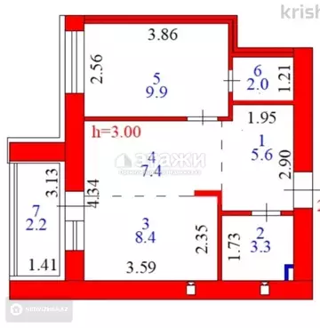 37 м², 2-комнатная квартира, этаж 8 из 12, 37 м², изображение - 12