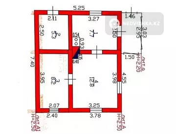 2-комнатный дом, 8 соток, 34 м²