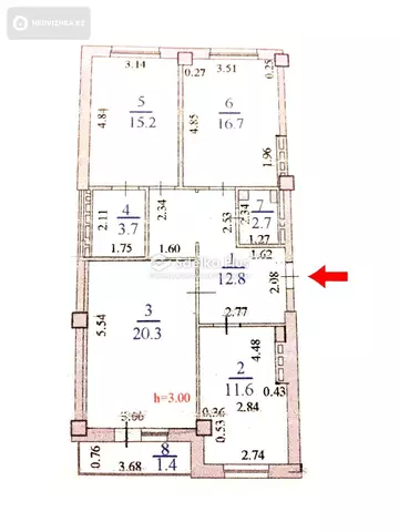 86 м², 3-комнатная квартира, этаж 10 из 11, 86 м², изображение - 0