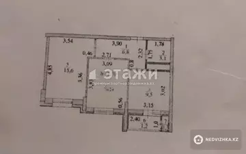 2-комнатная квартира, этаж 11 из 11, 48 м²
