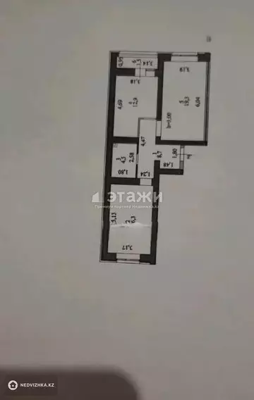 63.5 м², 2-комнатная квартира, этаж 6 из 9, 64 м², изображение - 5