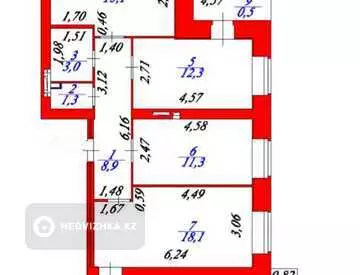 88 м², 4-комнатная квартира, этаж 9 из 10, 88 м², изображение - 23