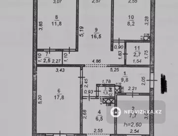 5-комнатная квартира, этаж 4 из 5, 98 м²